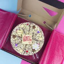 Birthday now a party 19pc chocolate box. Happy Birthday Chocolate Pizza For Her Buy From Prezzybox Com