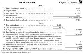 macrs depreciation table calculator