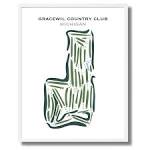 Buy the world best printed golf course Gracewil Country Club ...