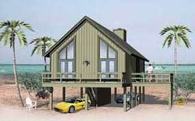 Beach House Plans On Pilings Comely