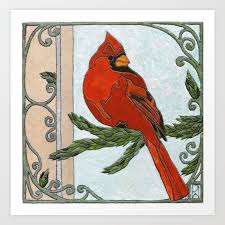 Cardinal Art Print By Rosalie Wyonch
