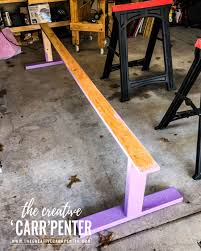 diy how to build a raised balance beam