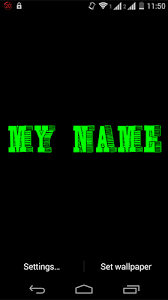 my name 3d live wallpaper for android