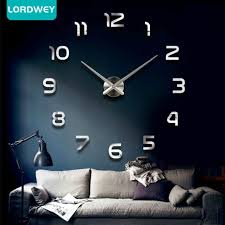 Lordwey Fashion 3d Big Size Wall Clock