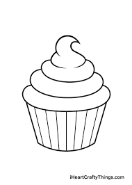 You can also draw circles and ovals over your lines instead of tube shapes to make the musculature look more realistic. Cupcake Drawing How To Draw A Cupcake Step By Step