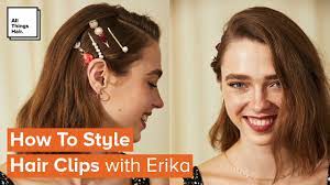 how to wear hair clips easy