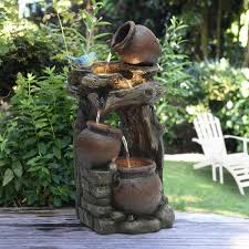 Tree Outdoor Polyresin Cascade Fountain