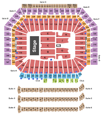 Detroit Concert Tickets Seating Chart Ford Field Ed