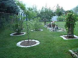 4 large diy concrete garden edging lawn