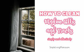 You will hear a fizzing sound from the 2 ingredients reacting. How To Easily Clean Window Sills And Tracks Simple Living Mama