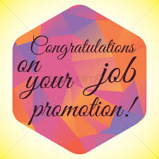 Congratulation Job Promotion Wish Vector Image 1827617