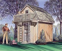 Storage Shed With Playhouse Loft Plan