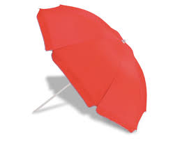 Tilt Head Beach Umbrella Red For