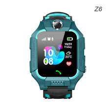 Đồng hồ thông minh trẻ em Z6 Thẻ SIM GPS Tracker SOS Đồng hồ thông minh  chống thất lạc cho iOS Android PK Q12 Q50 - Đồng hồ cho bé