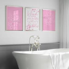 Pink Prints Pink Bathroom Decor Trendy