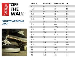 Pdp Vans Size Chart Zumiez With Regard To Vans Shoe Size