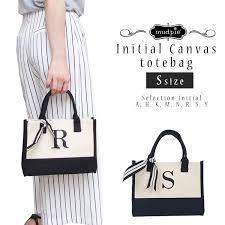 Mud Pie Initial Canvas Tote S Mudpie Mad Pie Canvas Initial Thoth Canvas Thoth Celebrity Habitual Use Monotone Magazine Mention Small Size Mothers