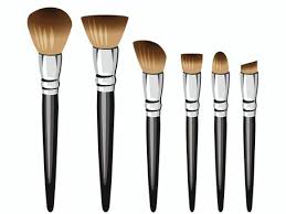 ilration of basic makeup brush set