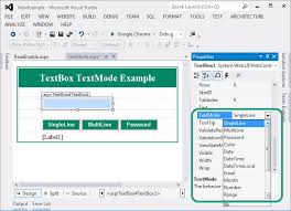 asp net textbox textmode singleline