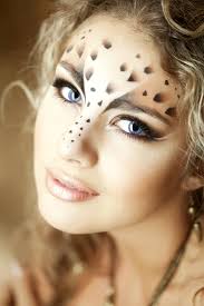 lady with cheetah makeup