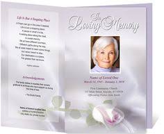 214 Best Creative Memorials With Funeral Program Templates Images