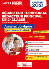 Concours Rédacteur territorial et Rédacteur principal 2e classe - Catégorie  B - Annales corrigées | Vuibert