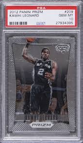 Get the best deal for kawhi leonard basketball trading cards lot from the largest online selection at ebay.com. Lot Detail 2012 13 Panini Prizm 209 Kawhi Leonard Rookie Card Psa Gem Mt 10