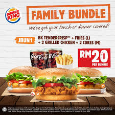Burger king is having a promotion where you can get two of their tasty burgers for only rm10! Family Bundles Burger King By Burger King Sunway Pyramid