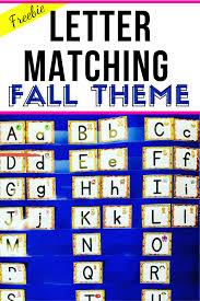 Fall Letter Match Pocket Chart Activity Primary Learning