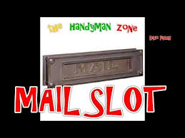 Install Mail Slot In Door Prevent