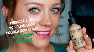 No makeup foundation serum spf 20. Perricone Md No Foundation Foundation Serum Bronzer Review Demo Youtube