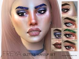 freya glitter makeup set