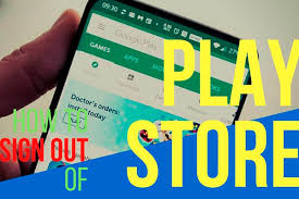 how to sign out of google play