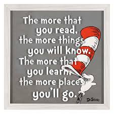 Framed Dr Seuss Quote Canvas Wall Art 12