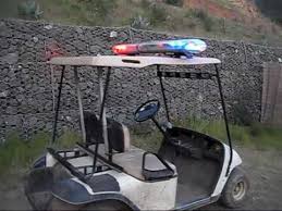 Police Lightbar On A Golf Cart Youtube
