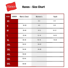 hanes sizing chart a comprehensive