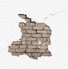 broken brick wall png image with