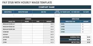 free pay stub templates smartsheet