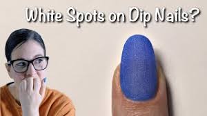 white spots on dip nails causes and