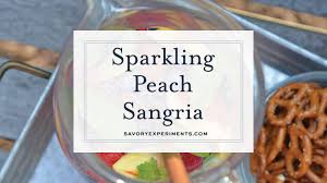 sparkling peach sangria white wine