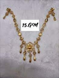 golden 15g heavy gold necklace set