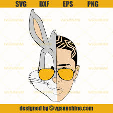 Digital cut files for cricut, silhouette cameo and more. Bad Bunny Svg Bad Bunny Rapper Svg Bad Boy Svg Svgsunshine