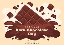 Premium Vector | World dark chocolate day on february 1st for the happiness  that choco brings in flat illustration