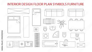 icon design elements for floor plan