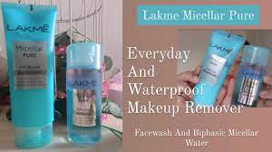 lakme micellar pure face wash and