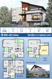 plan 81914 modern contemporary house