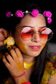 hippie style woman wearing handmade