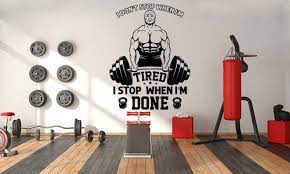 Gym Wall Stickers Decals Fitness Wall