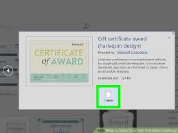 3 Ways To Make Your Own Printable Certificate Wikihow