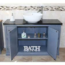 Grey Painted Bathroom Vanity Unit 123cm